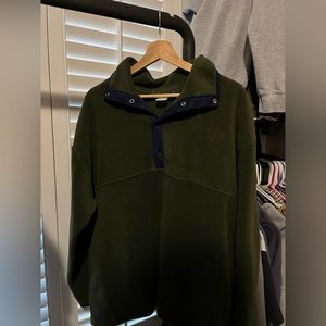 quarter button up sweater
